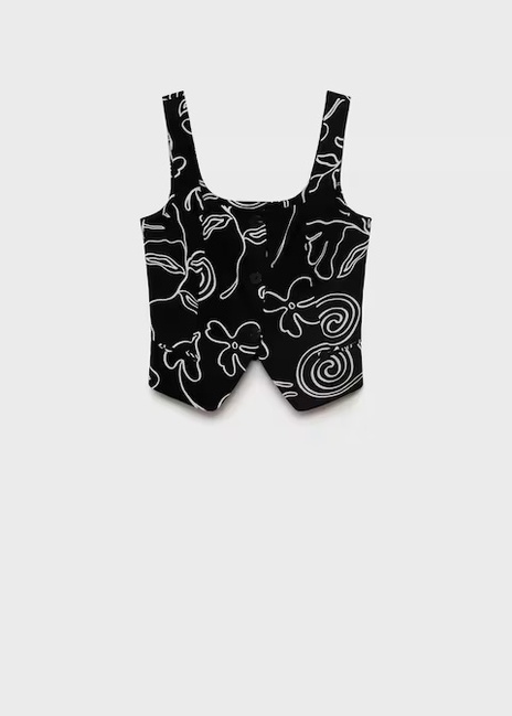 Женский черный жилет Mango артикул 17071163 99 1 season Фото ракурс 3 - Женский черный жилет Mango артикул 17071163 99 1 season