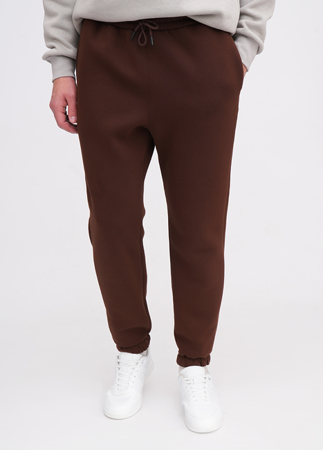 Фото ракурс 1 - Мужские коричневые штаны EQUILIBRI артикул M265 002 000 Brown FW2025