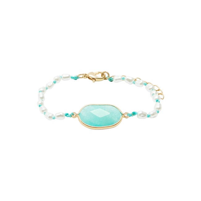 Жіночий блакитний браслет Parfois артикул 235066 _HM FW2025 Фото ракурс 1 - Жіночий блакитний браслет Parfois артикул 235066 _HM FW2025