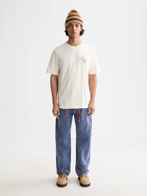 Фото ракурс 3 - Чоловіча біла футболка SCOTCH & SODA артикул 182381 100 FW2025