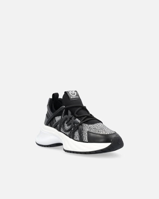 Фото ракурс 5 - Жіночі чорні кросівки Pinko артикул SS0023-T014 ZI4 FW2025