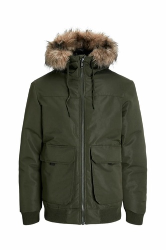 Фото ракурс 1 - Мужская хаки куртка Jack & Jones артикул 12258409 Rosin FW2024