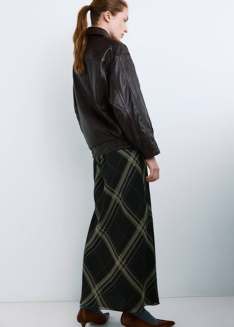 Фото ракурс 2 - Женская коричневая куртка Mango артикул 27071285 30 2 season