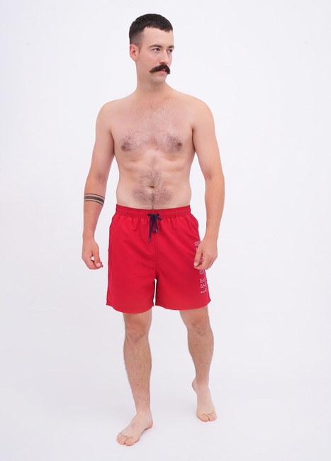 Фото ракурс 1 - Чоловічі червоні плавки Lee Cooper артикул LCM251-9014 CHILI PEPPER FW2025