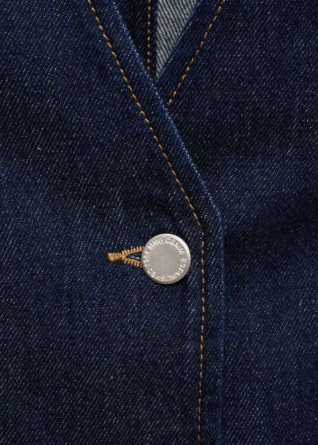 Фото ракурс 5 - Женский синий жилет Mango артикул 77068285 TS 7 season