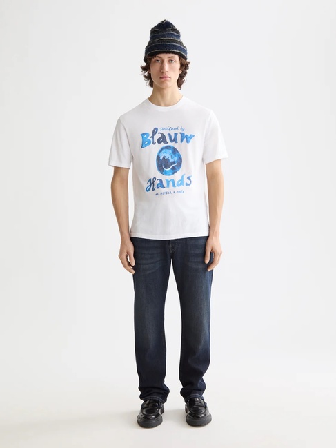 Фото ракурс 3 - Чоловічі сині джинси SCOTCH & SODA артикул 180897 401 FW2025