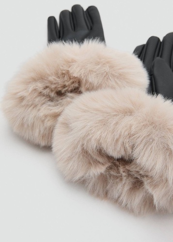 Фото ракурс 2 - Жіночі бежеві рукавиці Mango артикул 17097768 08 1 season