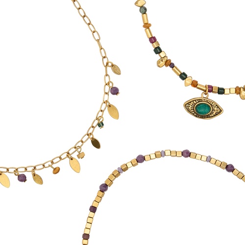 Фото ракурс 2 - Жіноче різнокольоровe намисто Parfois артикул 241011 _HM FW2025