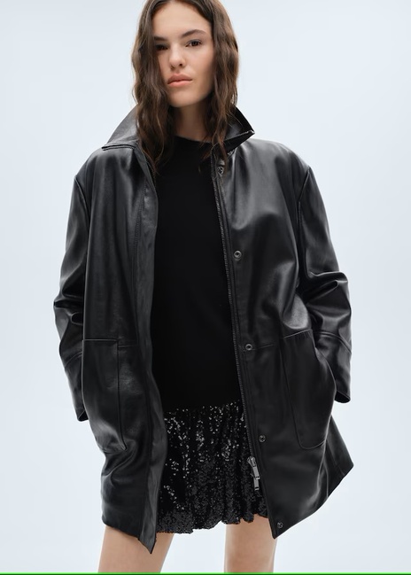 Фото ракурс 5 - Жіноча чорна спiдниця Mango артикул 77088269 99 7 season