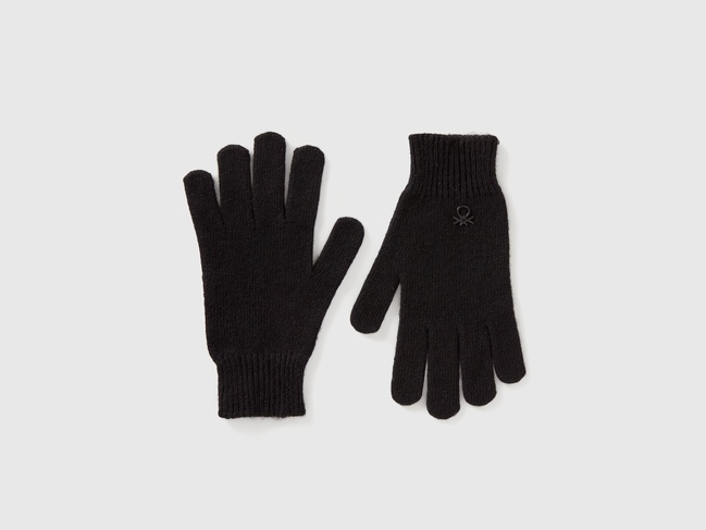 Сірі рукавиці для хлопчиків Benetton артикул 126WCG00M.G 700 25A Фото ракурс 1 - Сірі рукавиці для хлопчиків Benetton артикул 126WCG00M.G 700 25A