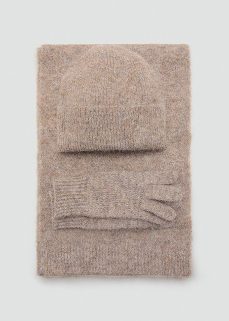 Фото ракурс 4 - Женская коричневая шапка Mango артикул 17087764 35 1 season