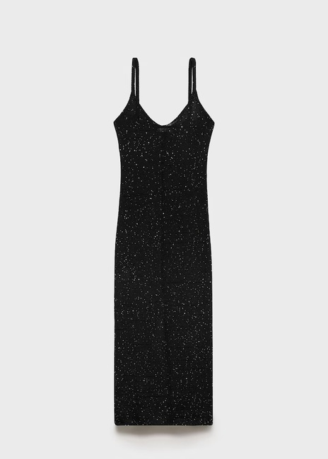 Жіноча чорна сукня Mango артикул 77069070 99 7 season Фото ракурс 5 - Жіноча чорна сукня Mango артикул 77069070 99 7 season