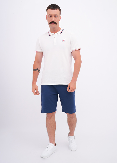 Чоловічі сині шорти Lee Cooper артикул LCM251-5032 Dark denim FW2025 Фото ракурс 3 - Чоловічі сині шорти Lee Cooper артикул LCM251-5032 Dark denim FW2025