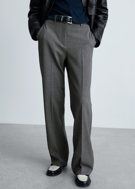 Жіночі сірі брюки Mango артикул 87081511 92 8 season Фото ракурс 1 - Жіночі сірі брюки Mango артикул 87081511 92 8 season