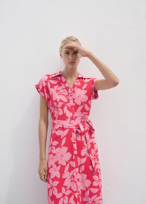 Фото ракурс 1 - Жіноча рожева сукня Mango артикул 17002538 88 1 season