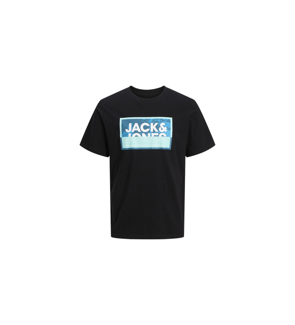 Фото ракурс 7 - Чоловіча чорна футболка Jack & Jones артикул 12259908 Black FW2024