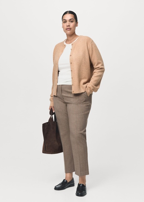 Женские серые брюки Mango артикул 17065799 91 1 season Фото ракурс 5 - Женские серые брюки Mango артикул 17065799 91 1 season