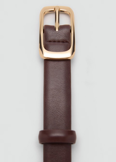 Фото ракурс 3 - Жіночий коричневий ремінь Mango артикул 17022545 32 1 season