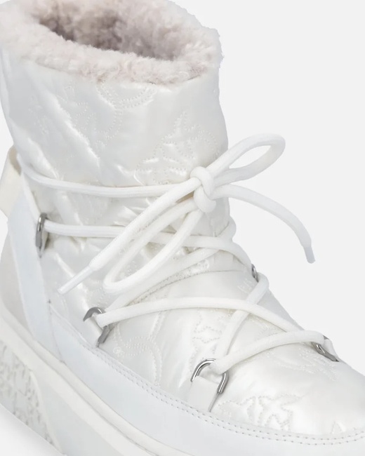 Фото ракурс 6 - Женские белые сапоги Pinko артикул SS0101-T036 DY7 FW2025