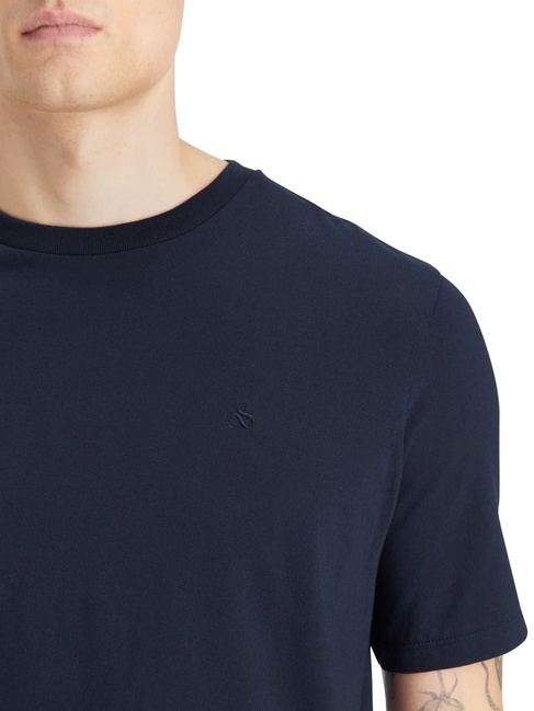 Фото ракурс 4 - Чоловіча синя футболка SCOTCH & SODA артикул 179191 401 FW2025