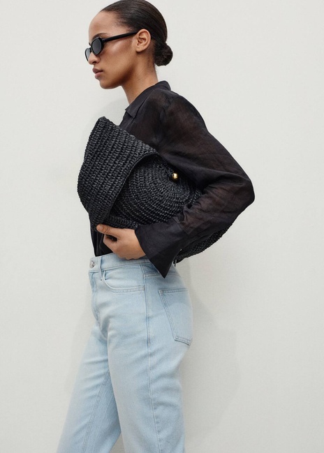 Фото ракурс 4 - Женские голубые джинсы Mango артикул 17001239 TC 1 season