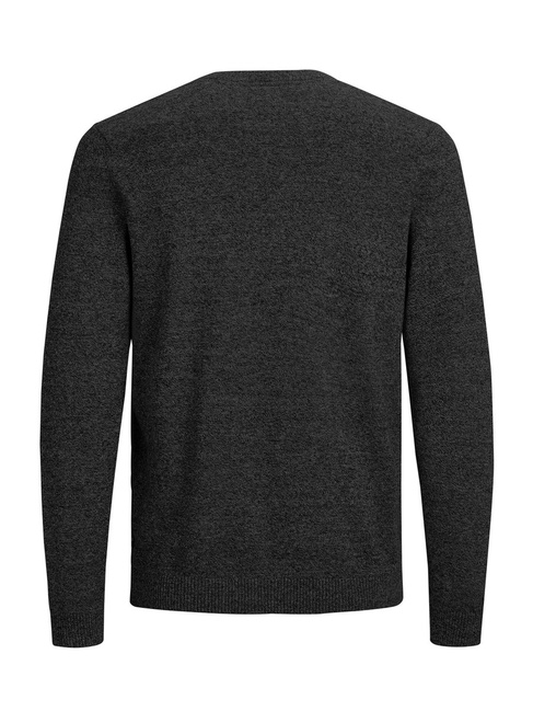 Фото ракурс 3 - Чоловічий сірий джемпер Jack & Jones артикул 12137194 DARK GREY MELANGE FW2024