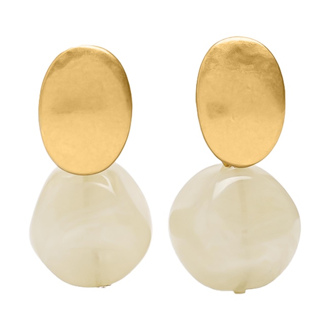 Жіночі золоті сережки Parfois артикул 237411 _GN FW2025 Фото ракурс 1 - Жіночі золоті сережки Parfois артикул 237411 _GN FW2025