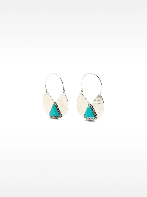 Женские серебряные серьги Parfois артикул 232564 _TQ SS2025 Фото ракурс 1 - Женские серебряные серьги Parfois артикул 232564 _TQ SS2025