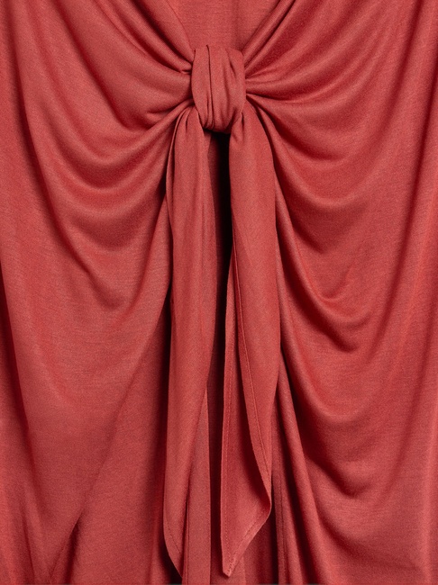 Женское коричневое платье Parfois артикул 234088 _BR FW2025 Фото ракурс 5 - Женское коричневое платье Parfois артикул 234088 _BR FW2025