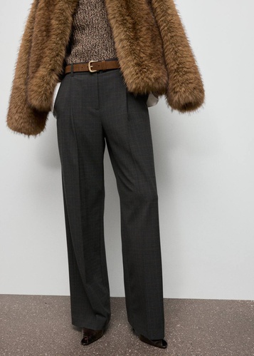 Фото ракурс 1 - Женские коричневые брюки Mango артикул 17087792 30 1 season