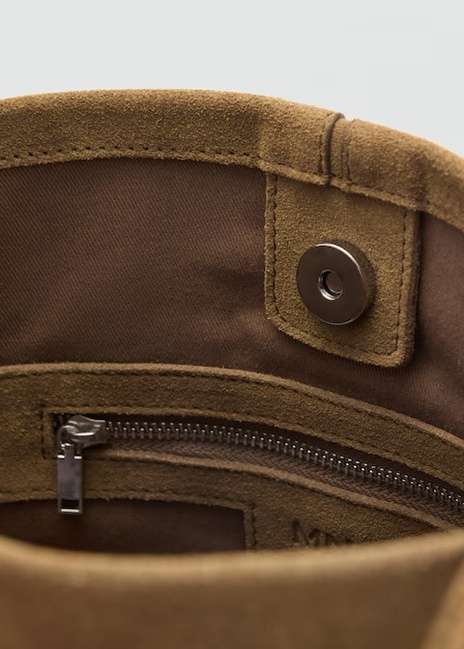 Женская коричневая сумка Mango артикул 17071184 31 1 season Фото ракурс 5 - Женская коричневая сумка Mango артикул 17071184 31 1 season