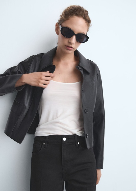 Жіночі чорні джинси Mango артикул 17015807 TN 1 season Фото ракурс 4 - Жіночі чорні джинси Mango артикул 17015807 TN 1 season