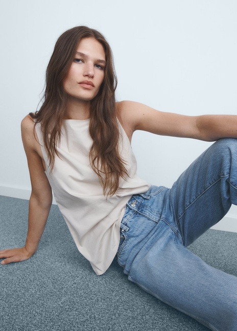 Фото ракурс 5 - Жіночі сині джинси Mango артикул 17044092 TM 1 season