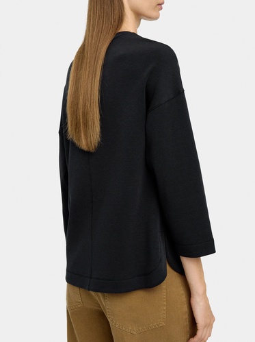 Фото ракурс 2 - Жіночий чорний світшот Parfois артикул 241575 _BK FW2025