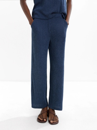 Фото ракурс 1 - Жіночі сині штани Parfois артикул 236685 _BL FW2025