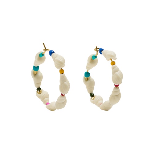 Фото ракурс 1 - Женские белые серьги Parfois артикул 234792 _BM FW2025