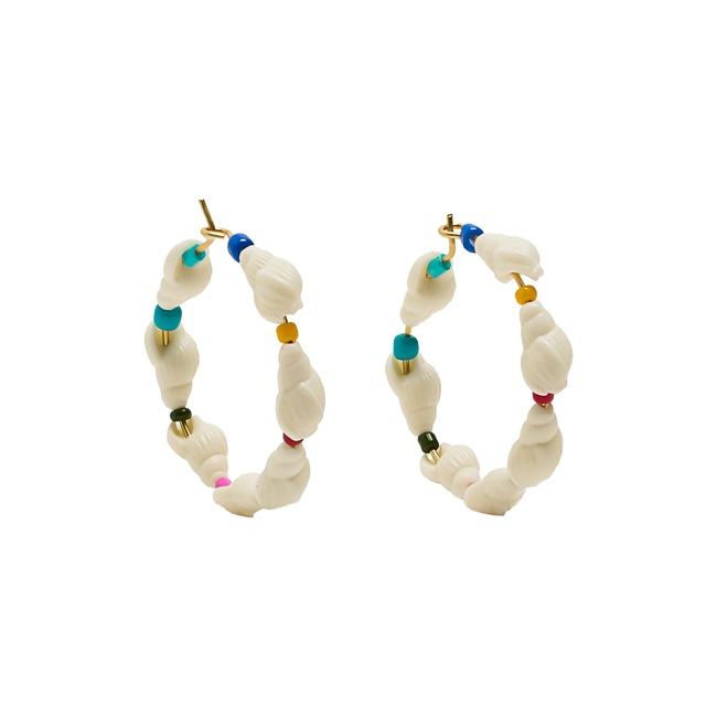 Женские белые серьги Parfois артикул 234792 _BM FW2025 Фото ракурс 1 - Женские белые серьги Parfois артикул 234792 _BM FW2025