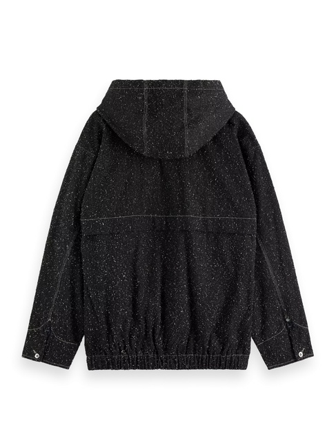 Фото ракурс 6 - Мужская черная куртка SCOTCH & SODA артикул 180886 001 FW2025