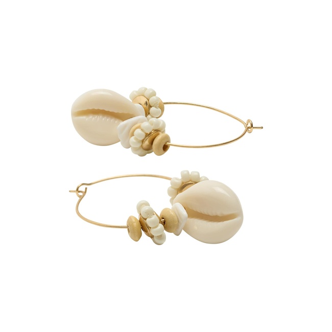 Женские белые серьги Parfois артикул 235142 _WT FW2025 Фото ракурс 2 - Женские белые серьги Parfois артикул 235142 _WT FW2025