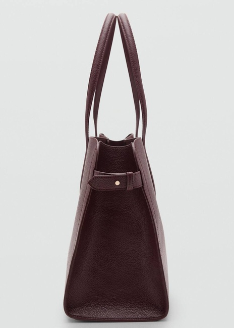 Женская бордовая сумка Mango артикул 17065815 78 1 season Фото ракурс 3 - Женская бордовая сумка Mango артикул 17065815 78 1 season