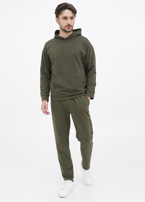 Фото ракурс 1 - Чоловічі хакі штани EQUILIBRI артикул VLV Trousers Khaki SS2023