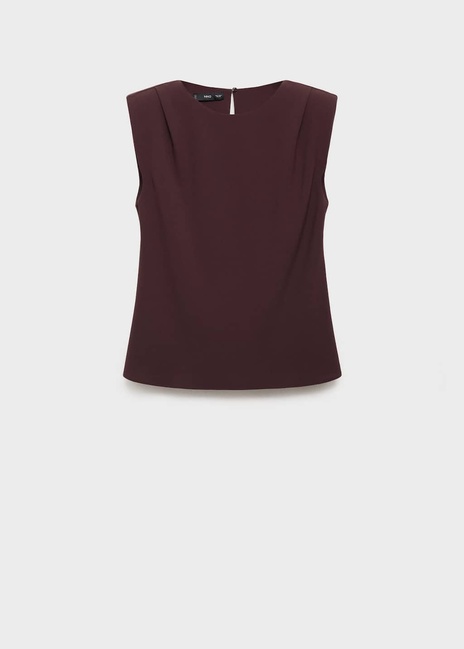 Фото ракурс 3 - Жіноча коричнева блузка Mango артикул 17095803 32 1 season