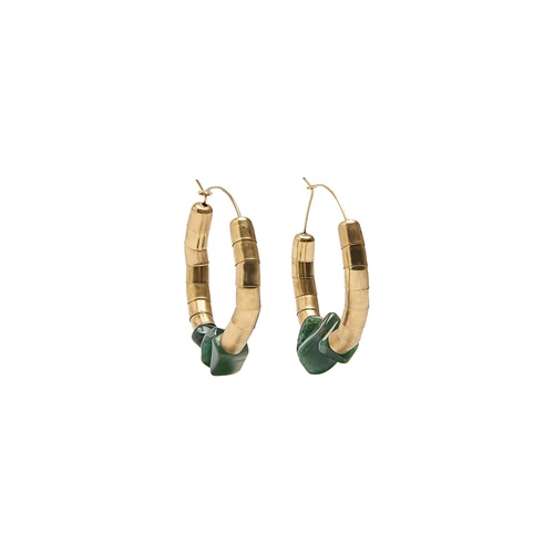 Фото ракурс 1 - Женские золотые серьги Parfois артикул 237469 _ID FW2025