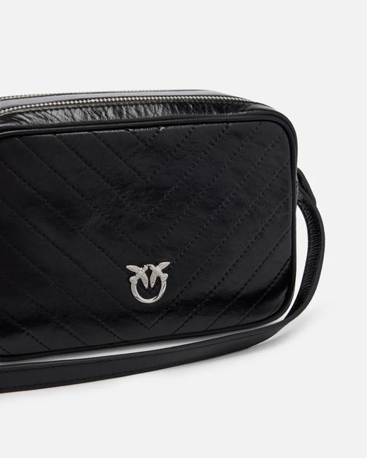 Жіноча чорна сумка Pinko артикул 104336-A2JC Z99E FW2025 Фото ракурс 3 - Жіноча чорна сумка Pinko артикул 104336-A2JC Z99E FW2025