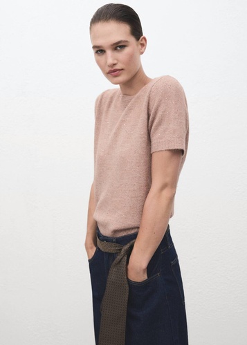 Фото ракурс 1 - Жіночий рожевий джемпер Mango артикул 17007812 80 1 season