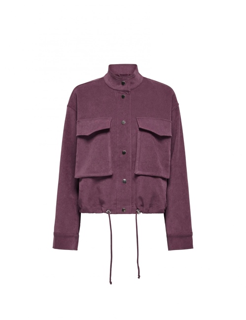 Жіноча бордова куртка Only артикул 15349671 Mauve Wine FW2025 Фото ракурс 1 - Жіноча бордова куртка Only артикул 15349671 Mauve Wine FW2025