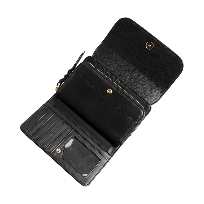 Фото ракурс 4 - Жіночий чорний гаманець Parfois артикул 227437 _BK FW2025