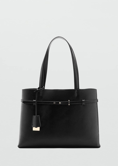 Женская черная сумка Mango артикул 17094116 99 1 season Фото ракурс 2 - Женская черная сумка Mango артикул 17094116 99 1 season