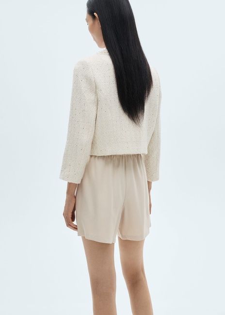 Фото ракурс 2 - Жіночі бежеві шорти Mango артикул 87080582 08 8 season