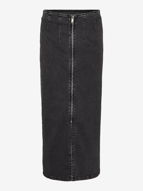 Фото ракурс 3 - Женская серая юбка Vero Moda  артикул 10315357 Dark Grey Denim FW2024